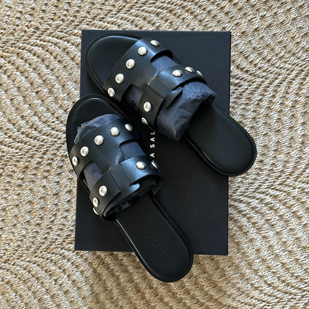 Freda Salvador Brady sandal black Sz 8